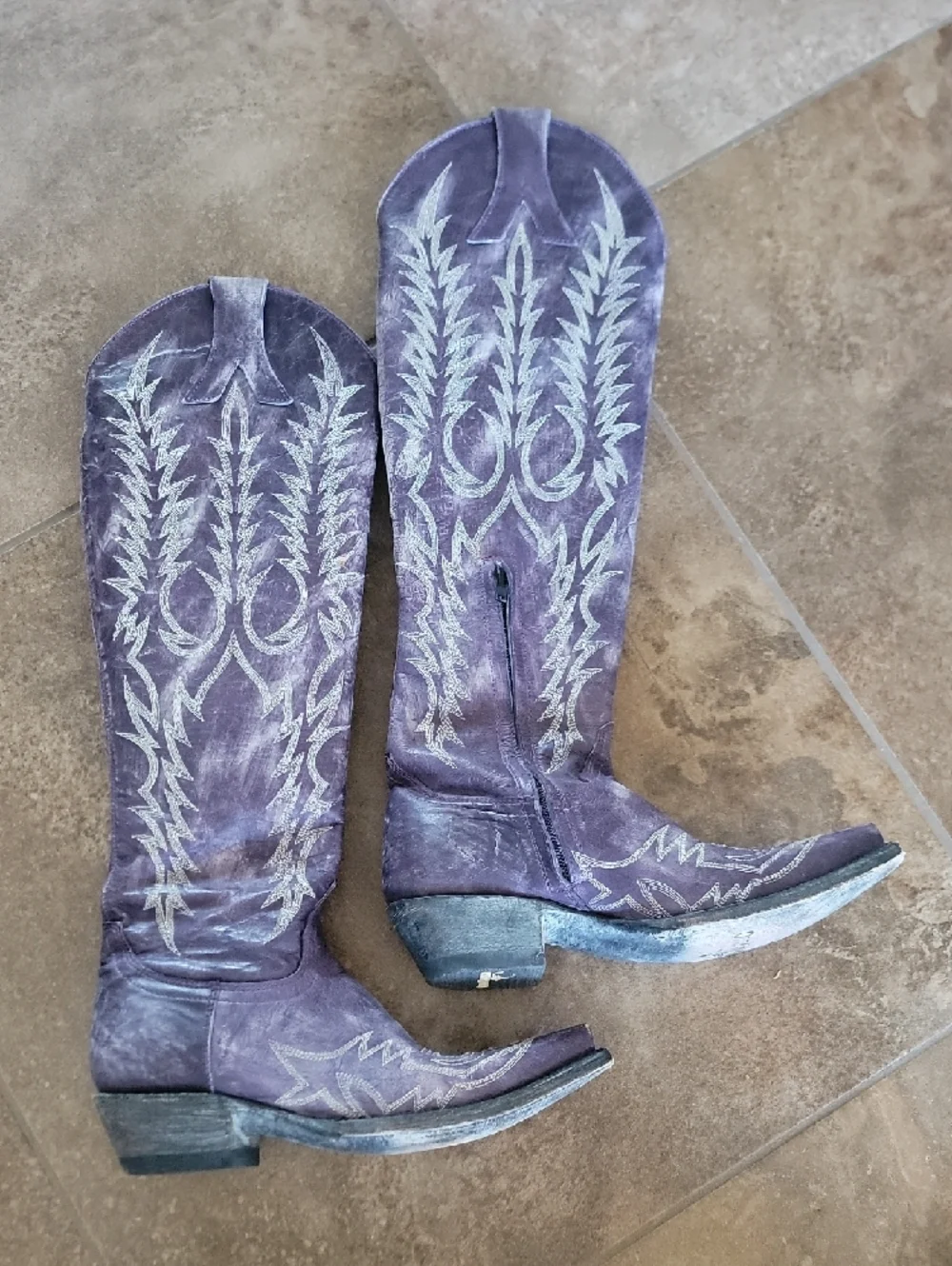 Old Gringo 5B Mayra Bis Purple Cowboy Boots - Picture 7 of 9